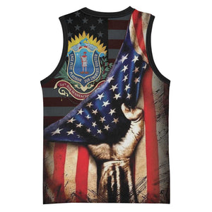 54th Massachusetts Infantry Regiment Basketball Jersey Flag of Freedom - African Pride