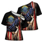 54th Massachusetts Infantry Regiment Cross Shoulder Shirt Flag of Freedom - African Pride