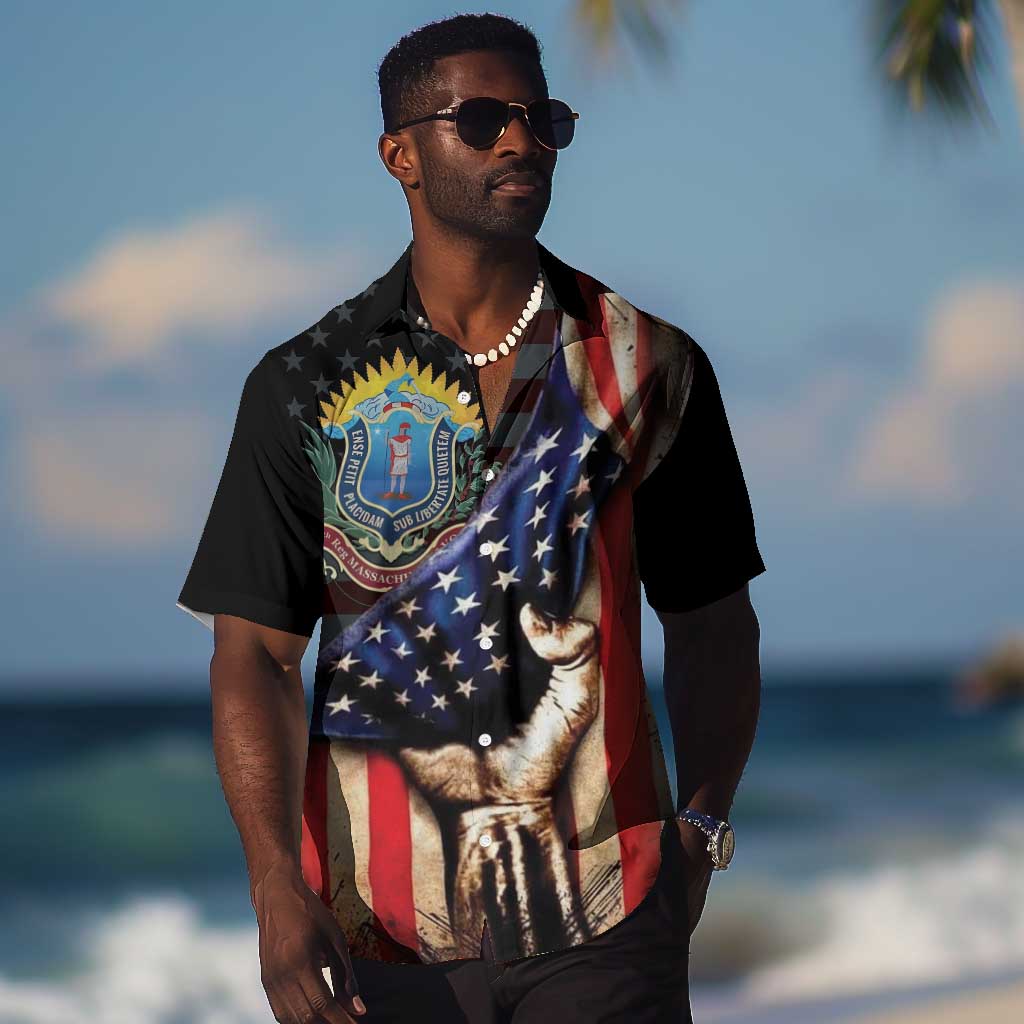 54th Massachusetts Infantry Regiment Hawaiian Shirt Flag of Freedom - African Pride