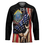 54th Massachusetts Infantry Regiment Hockey Jersey Flag of Freedom - African Pride