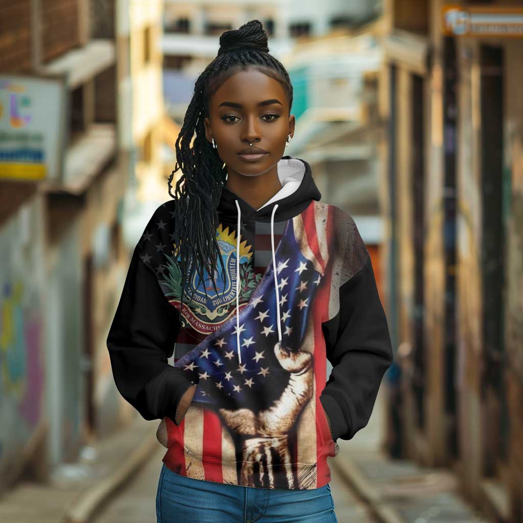 54th Massachusetts Infantry Regiment Hoodie Flag of Freedom - African Pride