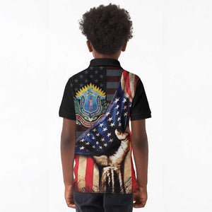 54th Massachusetts Infantry Regiment Kid Polo Shirt Flag of Freedom - African Pride