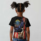 54th Massachusetts Infantry Regiment Kid T shirt Flag of Freedom - African Pride