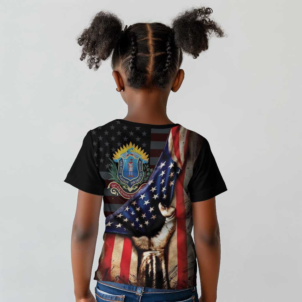 54th Massachusetts Infantry Regiment Kid T shirt Flag of Freedom - African Pride