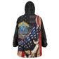 54th Massachusetts Infantry Regiment Kid Wearable Blanket Hoodie Flag of Freedom - African Pride