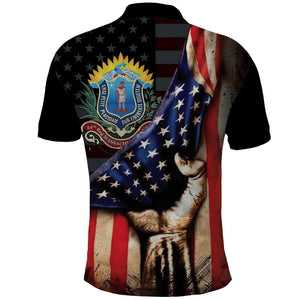 54th Massachusetts Infantry Regiment Polo Shirt Flag of Freedom - African Pride