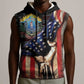 54th Massachusetts Infantry Regiment Sleeveless Hoodie Flag of Freedom - African Pride