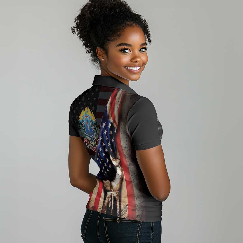 54th Massachusetts Infantry Regiment Women Polo Shirt Flag of Freedom - African Pride