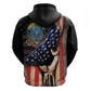 54th Massachusetts Infantry Regiment Zip Hoodie Flag of Freedom - African Pride