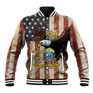 54th Massachusetts Infantry Regiment Baseball Jacket American Eagle - African Pride