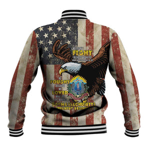 54th Massachusetts Infantry Regiment Baseball Jacket American Eagle - African Pride