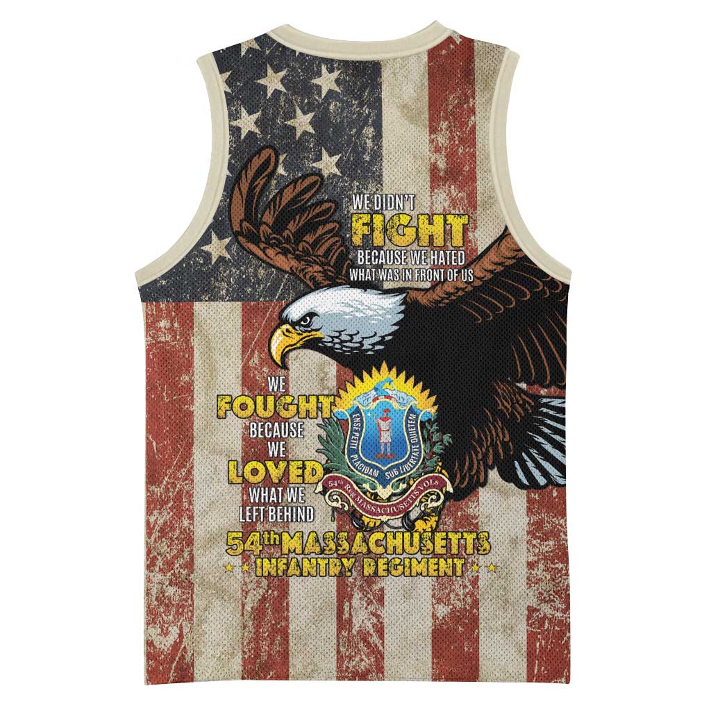54th Massachusetts Infantry Regiment Basketball Jersey American Eagle - African Pride