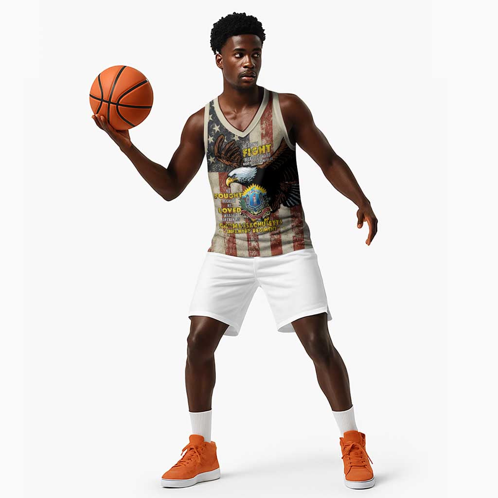 54th Massachusetts Infantry Regiment Basketball Jersey American Eagle - African Pride