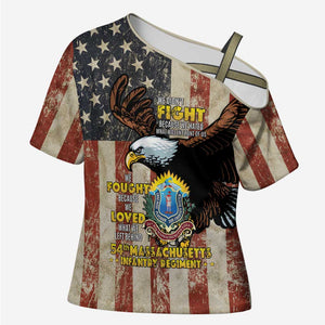 54th Massachusetts Infantry Regiment Cross Shoulder Shirt American Eagle - African Pride