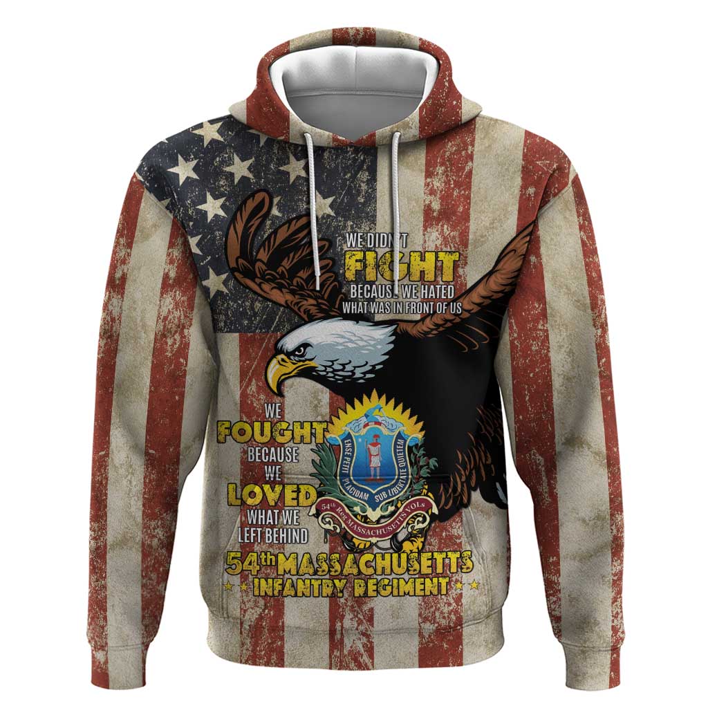 54th Massachusetts Infantry Regiment Hoodie American Eagle - African Pride