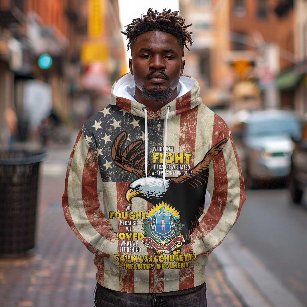 54th Massachusetts Infantry Regiment Hoodie American Eagle - African Pride