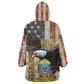 54th Massachusetts Infantry Regiment Kid Wearable Blanket Hoodie American Eagle - African Pride