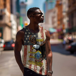 54th Massachusetts Infantry Regiment Men Tank Top American Eagle - African Pride