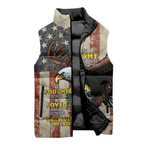 54th Massachusetts Infantry Regiment Sleeveless Puffer Jacket American Eagle - African Pride