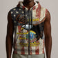 54th Massachusetts Infantry Regiment Sleeveless Zip Hoodie American Eagle - African Pride