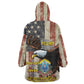 54th Massachusetts Infantry Regiment Wearable Blanket Hoodie American Eagle - African Pride