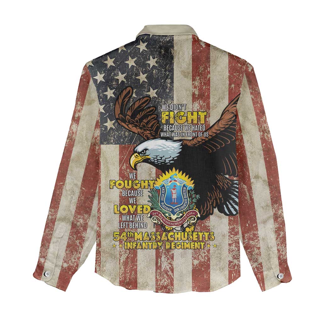 54th Massachusetts Infantry Regiment Women Casual Shirt American Eagle - African Pride