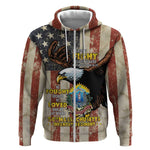 54th Massachusetts Infantry Regiment Zip Hoodie American Eagle - African Pride