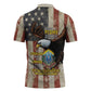 54th Massachusetts Infantry Regiment Zipper Polo Shirt American Eagle - African Pride