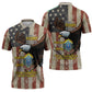 54th Massachusetts Infantry Regiment Zipper Polo Shirt American Eagle - African Pride