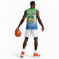 Personalised Sierra Leone Independence Day Basketball Jersey Coat Of Arms Flag Map - African Pride
