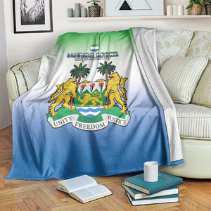 Personalised Sierra Leone Independence Day Blanket Coat Of Arms Flag Map