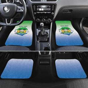 Personalised Sierra Leone Independence Day Car Mats Coat Of Arms Flag Map