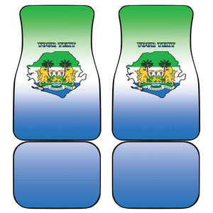 Personalised Sierra Leone Independence Day Car Mats Coat Of Arms Flag Map