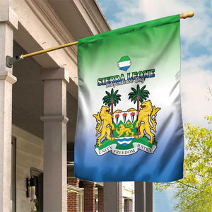 Personalised Sierra Leone Independence Day Garden Flag Coat Of Arms Flag Map