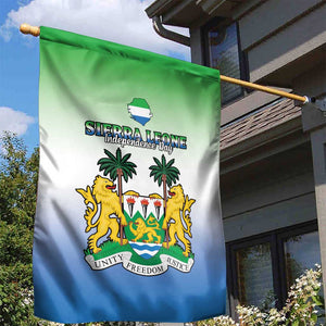Personalised Sierra Leone Independence Day Garden Flag Coat Of Arms Flag Map