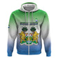 Personalised Sierra Leone Independence Day Hoodie Coat Of Arms Flag Map