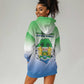 Personalised Sierra Leone Independence Day Hoodie Dress Coat Of Arms Flag Map
