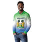 Personalised Sierra Leone Independence Day Long Sleeve Polo Shirt Coat Of Arms Flag Map