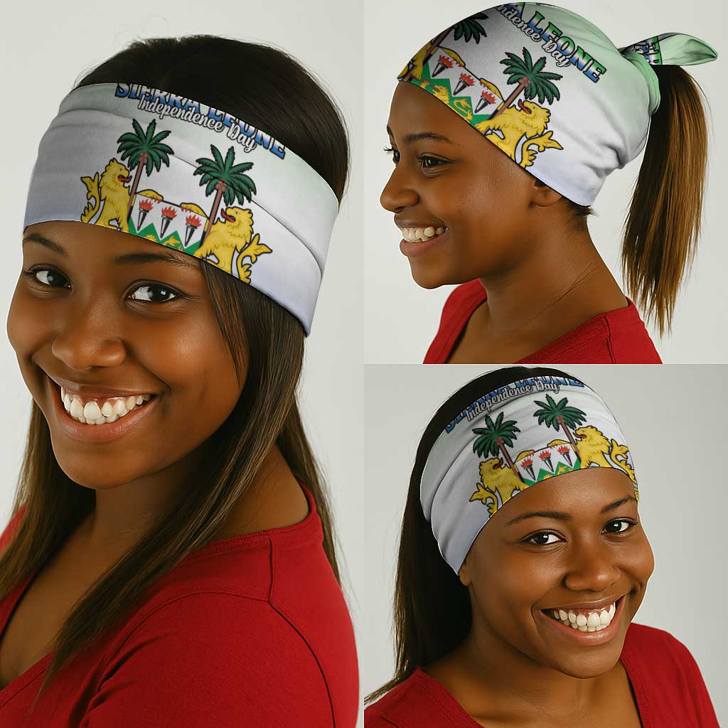 Sierra Leone Independence Day Neck Gaiter Coat Of Arms Flag Map LT15
