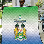 Personalised Sierra Leone Independence Day Quilt Coat Of Arms Flag Map