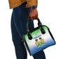 Personalised Sierra Leone Independence Day Shoulder Handbag Coat Of Arms Flag Map