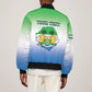 Personalised Sierra Leone Independence Day Sleeve Zip Bomber Jacket Coat Of Arms Flag Map