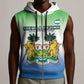Personalised Sierra Leone Independence Day Sleeveless Zip Hoodie Coat Of Arms Flag Map - African Pride