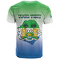 Personalised Sierra Leone Independence Day T shirt Coat Of Arms Flag Map
