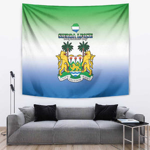 Personalised Sierra Leone Independence Day Tapestry Coat Of Arms Flag Map