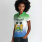 Personalised Sierra Leone Independence Day Women Polo Shirt Coat Of Arms Flag Map