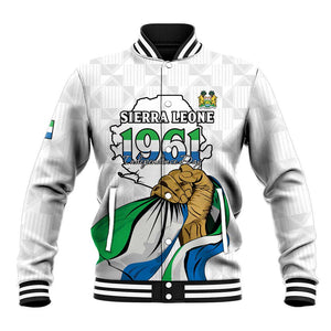 Personalised Happy Independence Sierra Leone Baseball Jacket April 27th