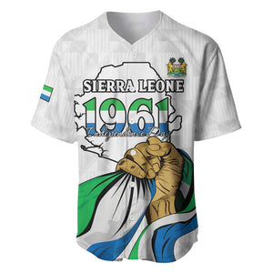 Personalised Happy Independence Sierra Leone Baseball Jersey April 27th