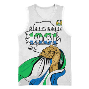 Personalised Happy Independence Sierra Leone Basketball Jersey April 27th - African Pride