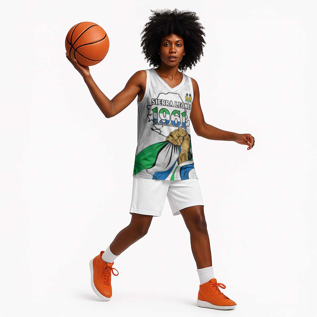 Personalised Happy Independence Sierra Leone Basketball Jersey April 27th - African Pride
